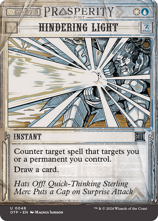 Hindering Light [Outlaws of Thunder Junction: Breaking News] [Foil]
