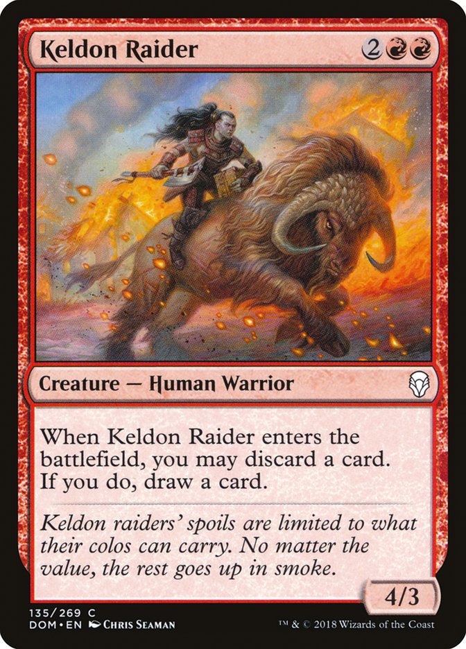 Keldon Raider [Dominaria] [Foil]