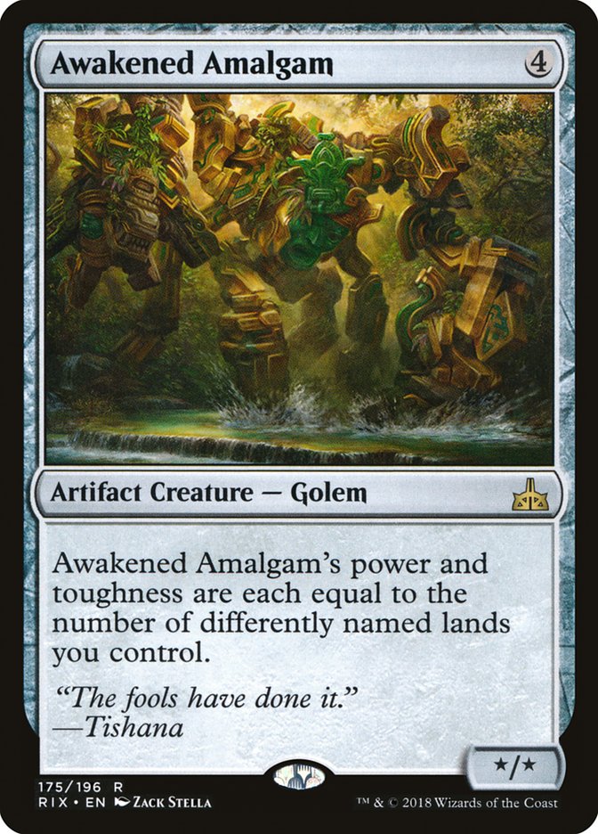 Awakened Amalgam [Rivals of Ixalan] [Foil]