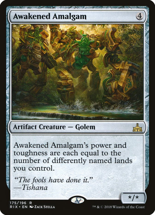 Awakened Amalgam [Rivals of Ixalan] [Foil]