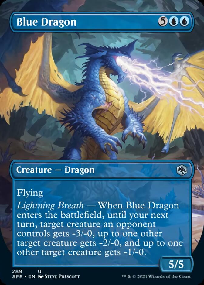 Blue Dragon (Borderless Alternate Art) [Dungeons & Dragons: Adventures in the Forgotten Realms] [Foil]