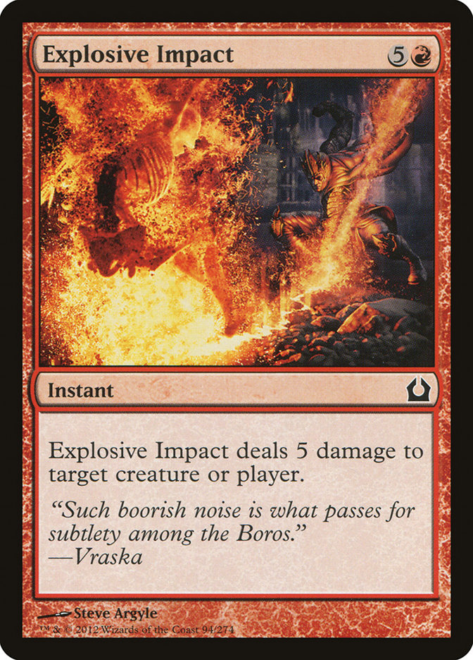 Explosive Impact [Return to Ravnica] [Foil]