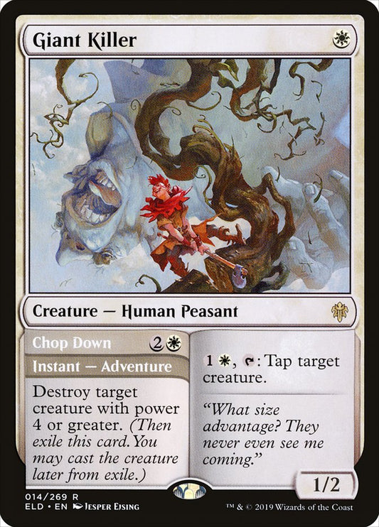 Giant Killer // Chop Down [Throne of Eldraine] [Foil]