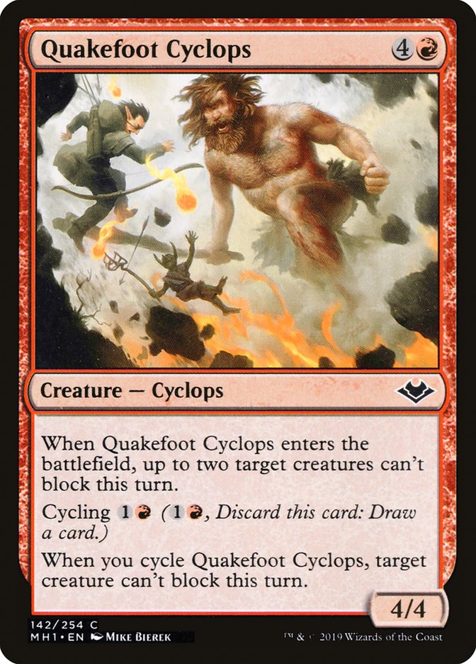 Quakefoot Cyclops [Modern Horizons] [Foil]