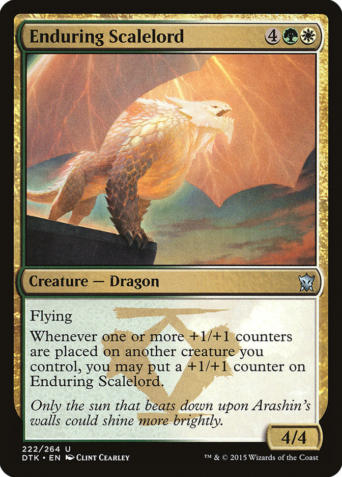 Enduring Scalelord [Dragons of Tarkir] [Foil]