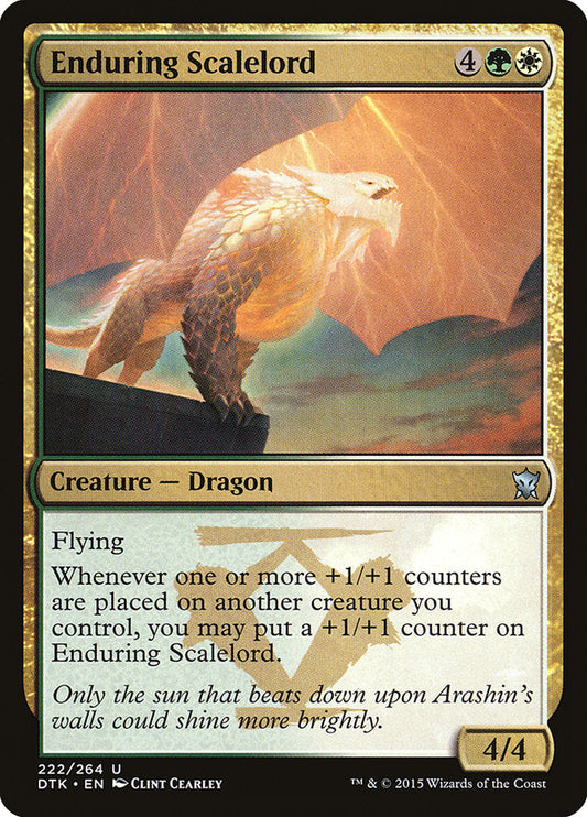 Enduring Scalelord [Dragons of Tarkir] [Foil]