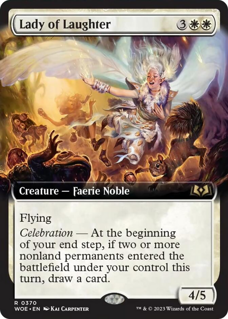 Lady of Laughter (Extended Art) [Wilds of Eldraine] [Foil]