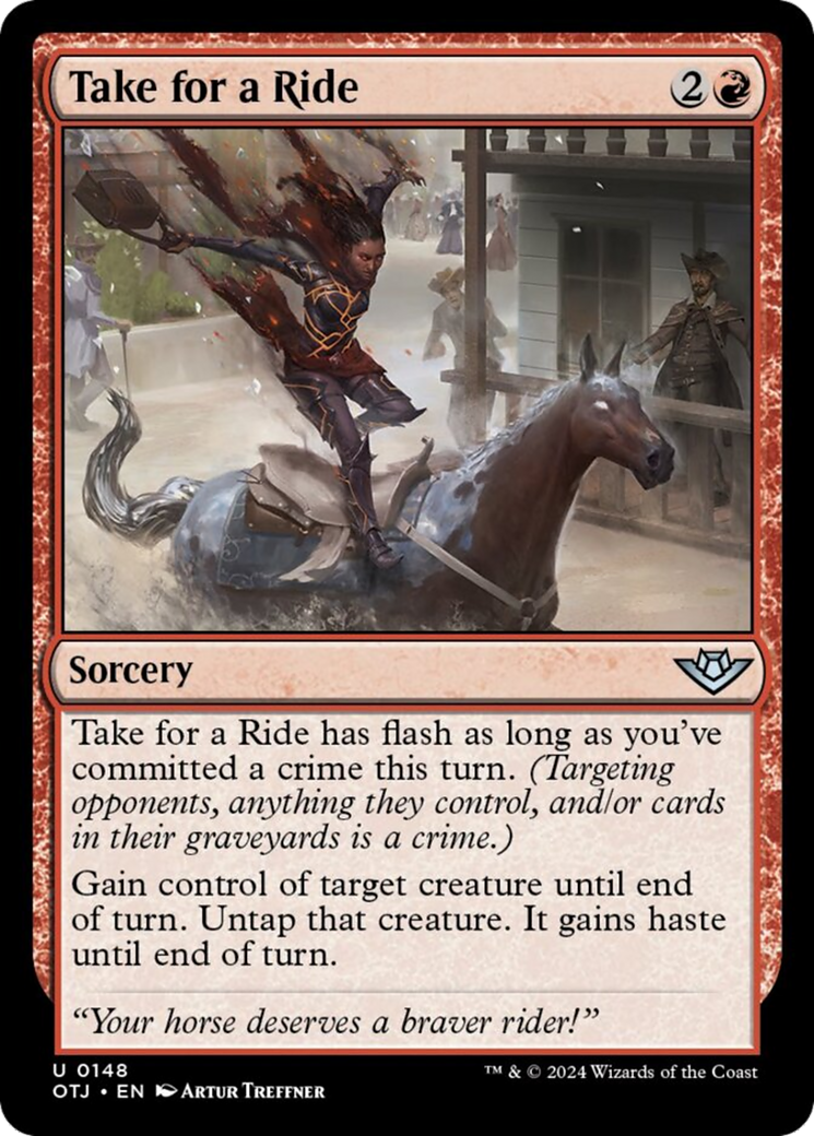 Take for a Ride [Outlaws of Thunder Junction] [Foil]