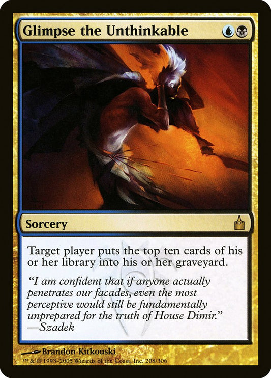 Glimpse the Unthinkable [Ravnica: City of Guilds] [Foil]