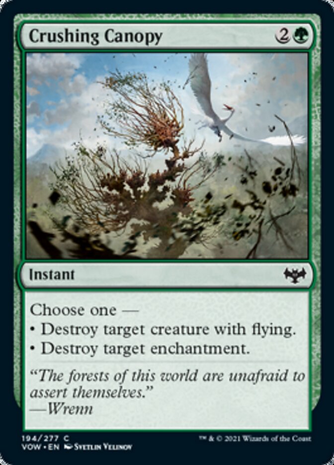 Crushing Canopy [Innistrad: Crimson Vow] [Foil]