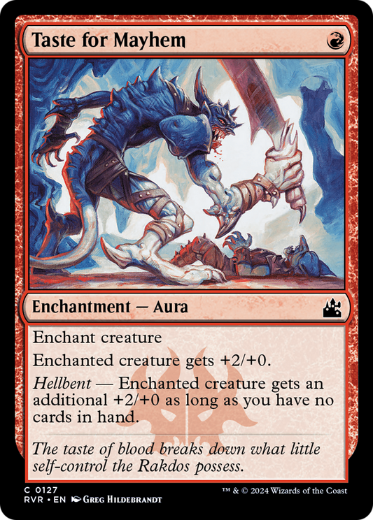Taste for Mayhem [Ravnica Remastered] [Foil]