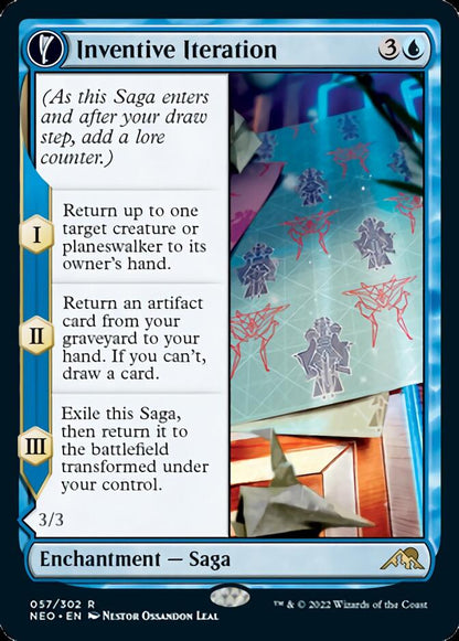 Inventive Iteration // Living Breakthrough [Kamigawa: Neon Dynasty] [Foil]