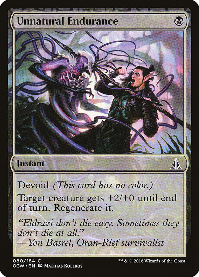 Unnatural Endurance [Oath of the Gatewatch] [Foil]