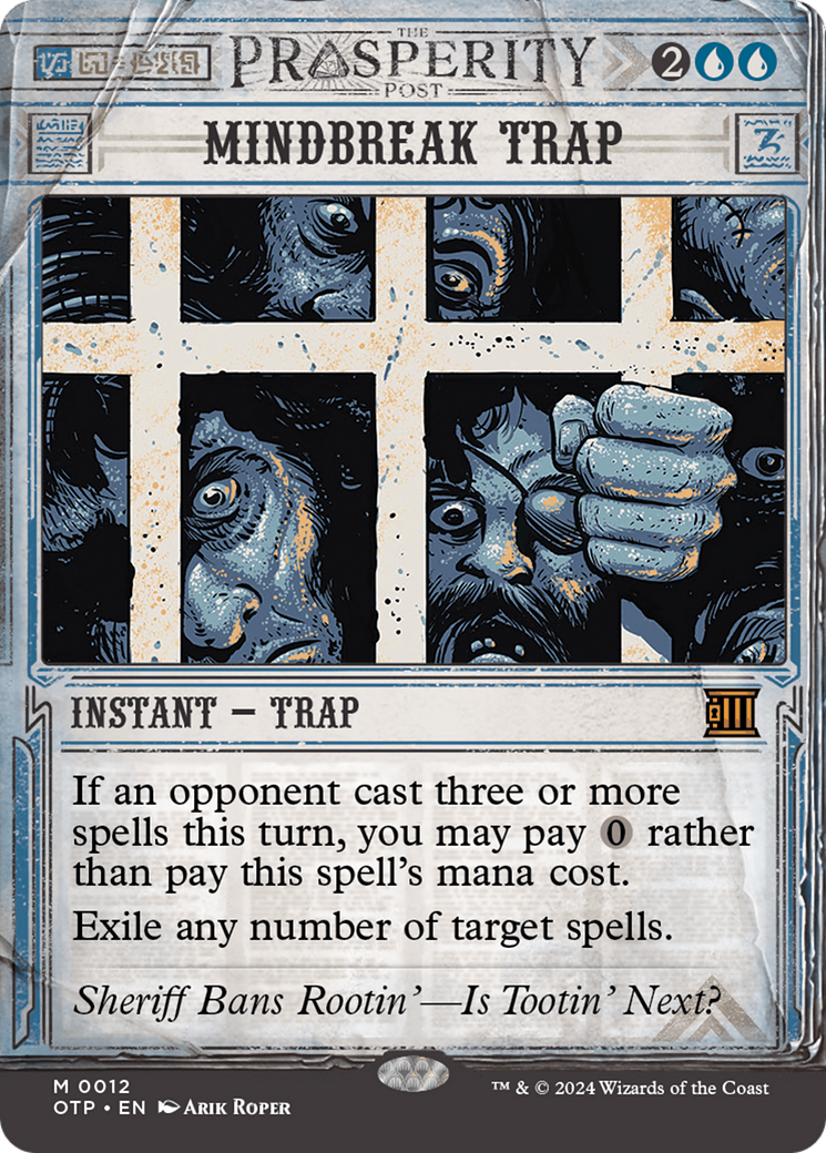 Mindbreak Trap [Outlaws of Thunder Junction: Breaking News] [Foil]