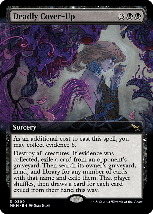 Deadly Cover-Up (Extended Art) [Murders at Karlov Manor] [Foil]