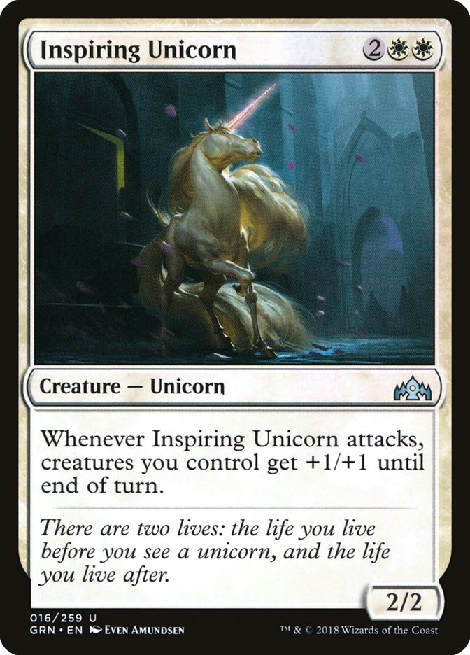 Inspiring Unicorn [Guilds of Ravnica] [Foil]