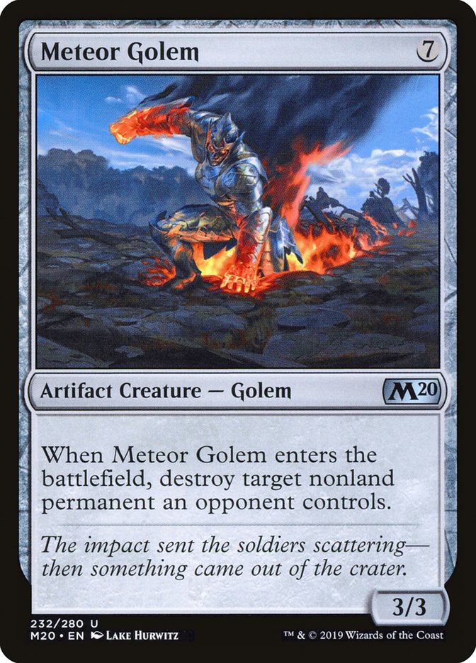 Meteor Golem [Core Set 2020] [Foil]