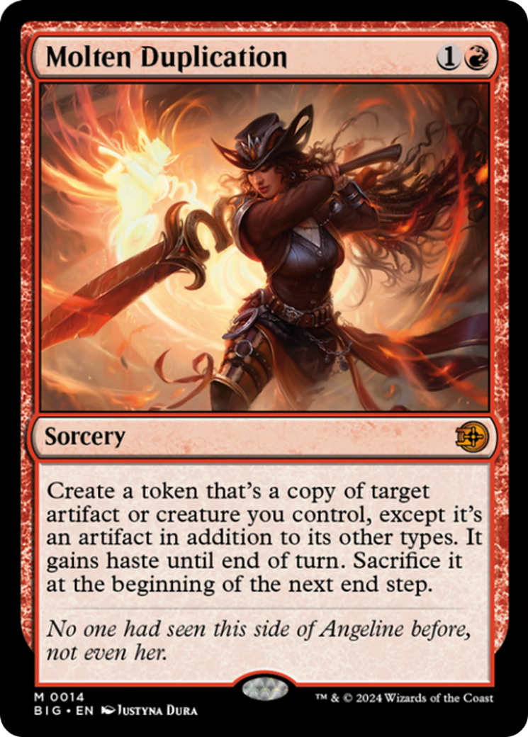 Molten Duplication [Outlaws of Thunder Junction: The Big Score] [Foil]