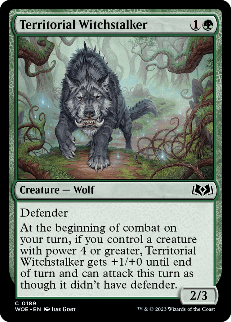 Territorial Witchstalker [Wilds of Eldraine] [Foil]