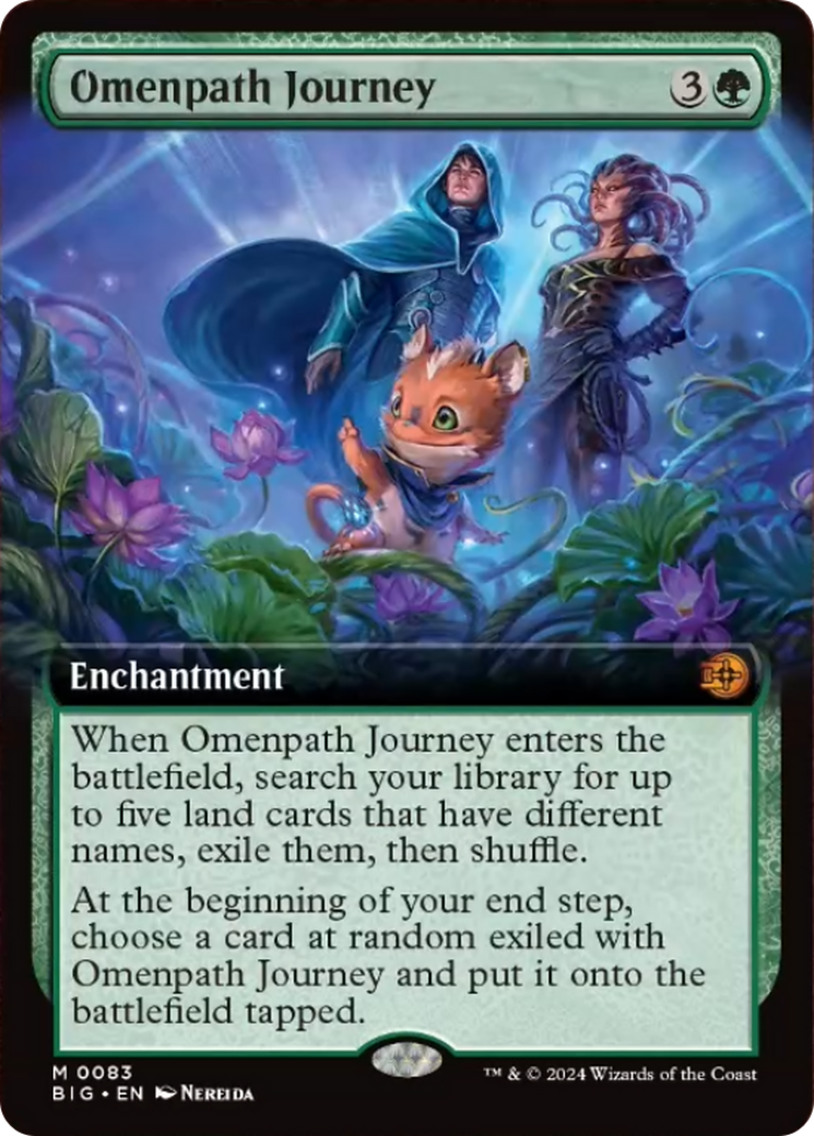 Omenpath Journey (Extended Art) [Outlaws of Thunder Junction: The Big Score] [Foil]