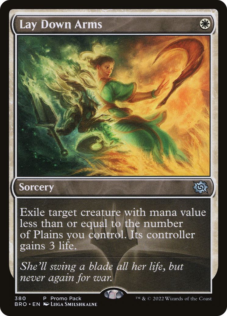 Lay Down Arms (Promo Pack) [The Brothers' War Promos] [Foil]
