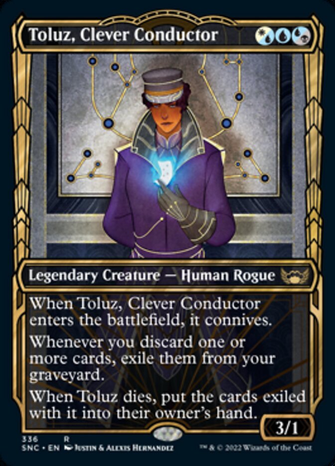 Toluz, Clever Conductor (Showcase Golden Age) [Streets of New Capenna] [Foil]