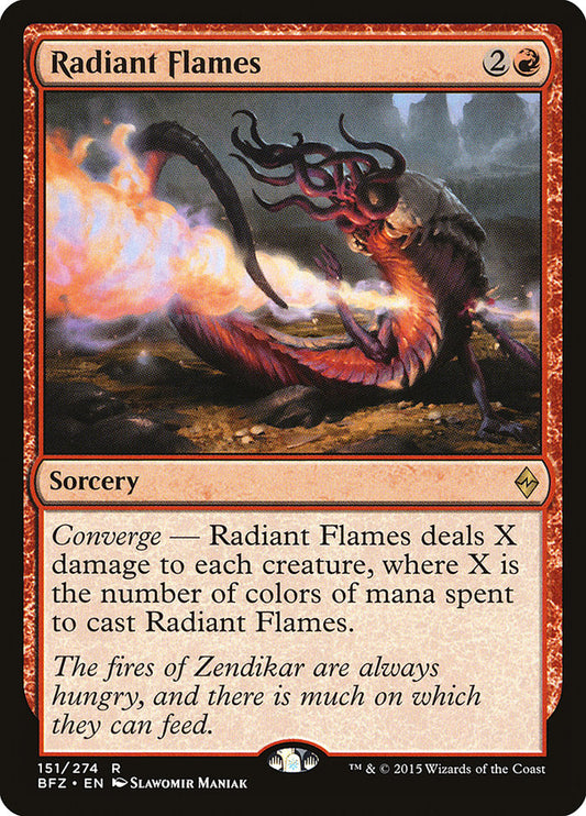 Radiant Flames [Battle for Zendikar] [Foil]