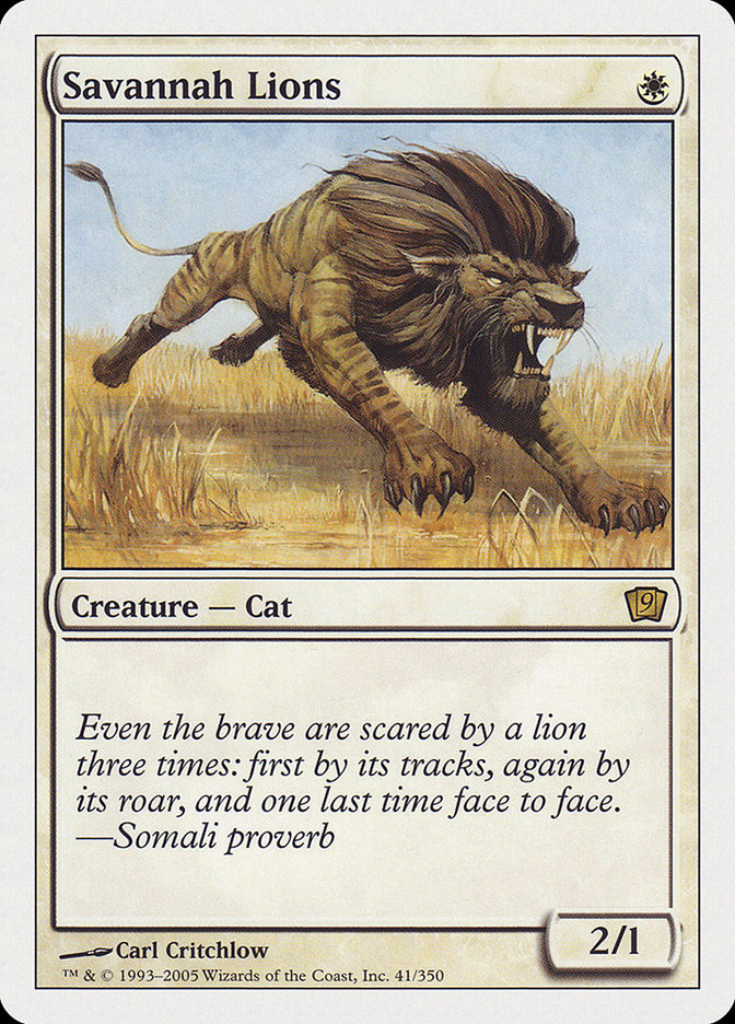 Savannah Lions [Ninth Edition] [Foil]
