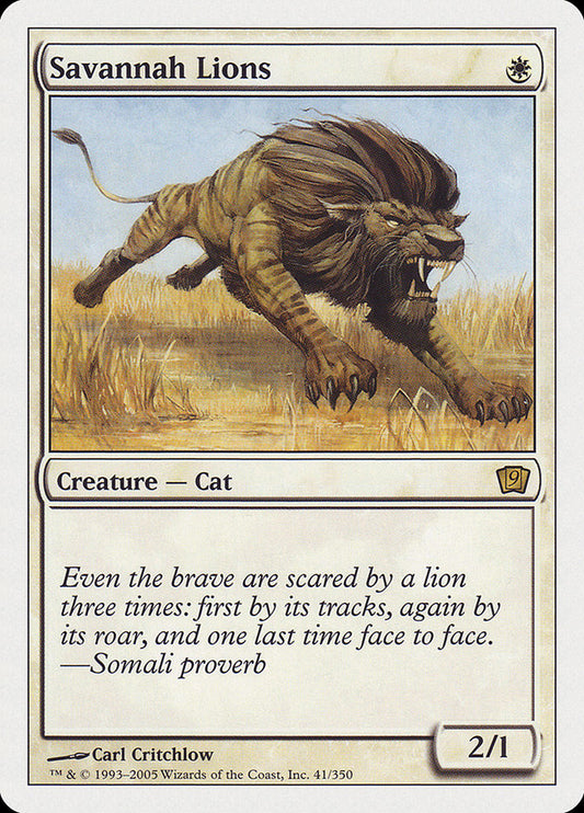 Savannah Lions [Ninth Edition] [Foil]