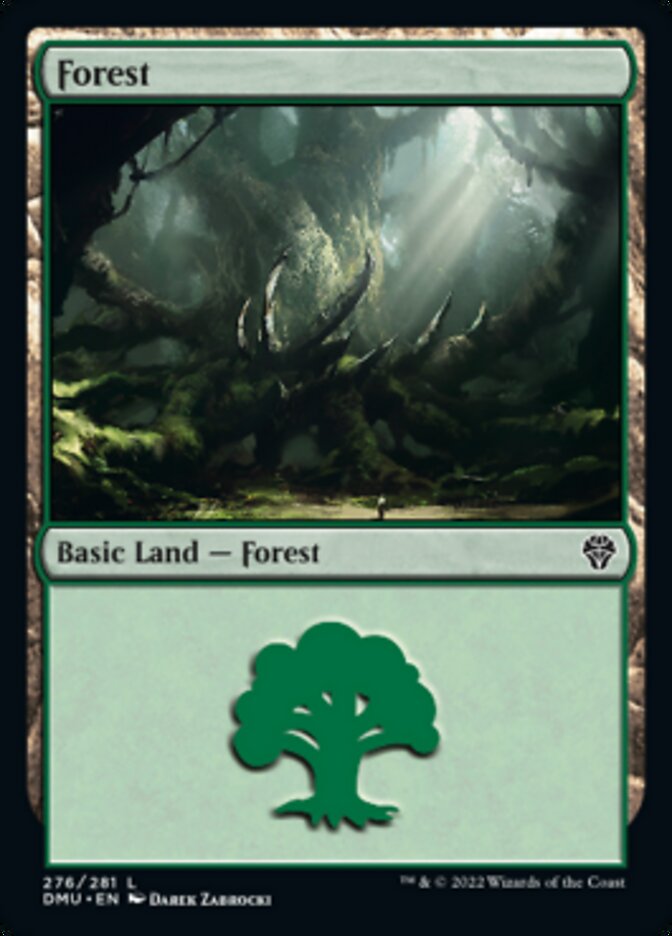 Forest (276) [Dominaria United] [Foil]