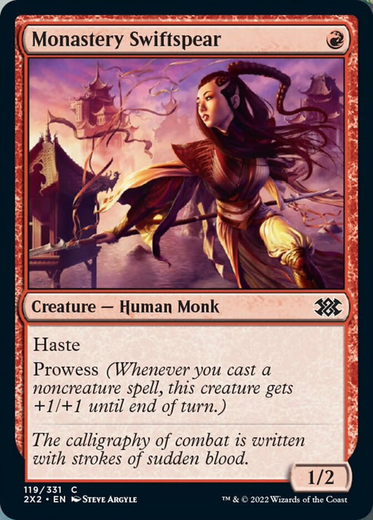 Monastery Swiftspear [Double Masters 2022] [Foil]