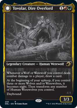 Tovolar, Dire Overlord // Tovolar, the Midnight Scourge [Innistrad: Double Feature] [Foil]