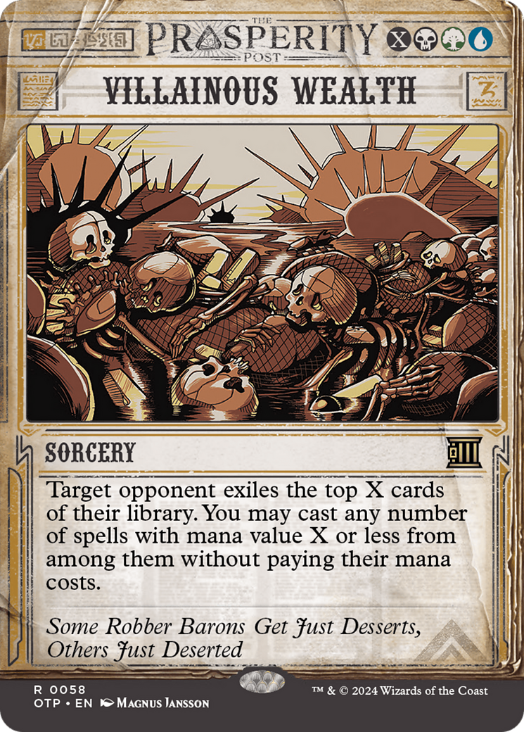 Villainous Wealth [Outlaws of Thunder Junction: Breaking News] [Foil]