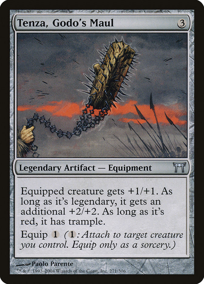 Tenza, Godo's Maul [Champions of Kamigawa] [Foil]
