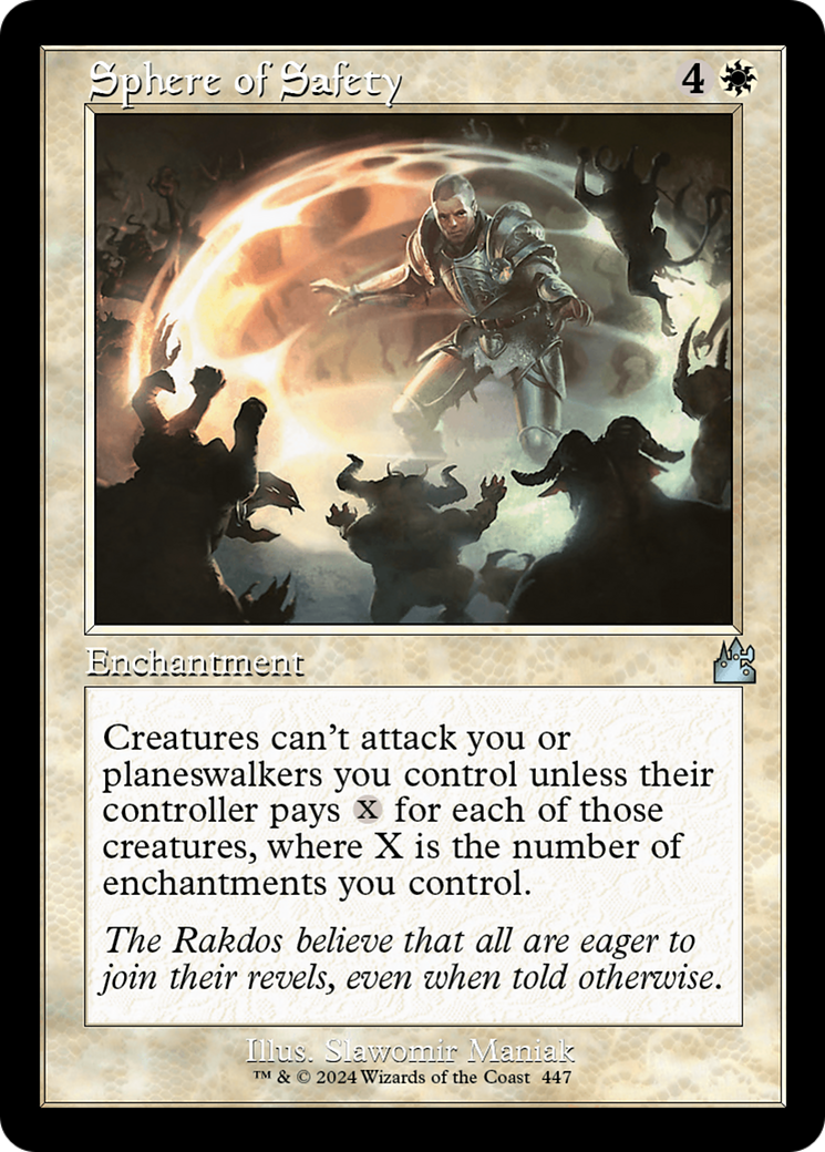 Sphere of Safety (Retro Frame) [Ravnica Remastered] [Foil]