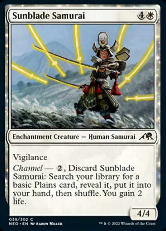 Sunblade Samurai [Kamigawa: Neon Dynasty] [Foil]