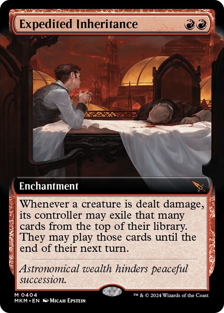 Expedited Inheritance (Extended Art) [Murders at Karlov Manor] [Foil]