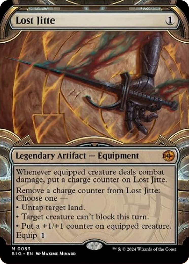 Lost Jitte (Showcase) [Outlaws of Thunder Junction: The Big Score] [Foil]