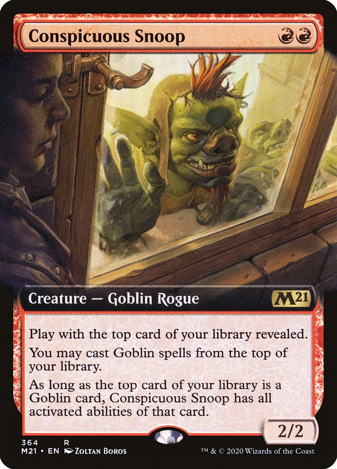 Conspicuous Snoop (Extended Art) [Core Set 2021] [Foil]