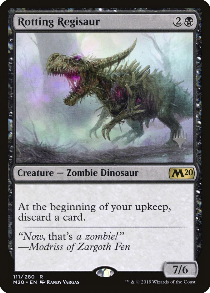 Rotting Regisaur (Promo Pack) [Core Set 2020 Promos] [Foil]