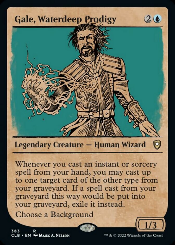 Gale, Waterdeep Prodigy (Showcase) [Commander Legends: Battle for Baldur's Gate] [Foil]