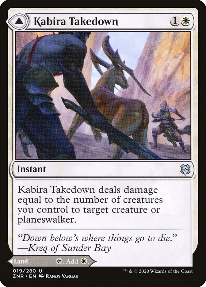 Kabira Takedown // Kabira Plateau [Zendikar Rising] [Foil]