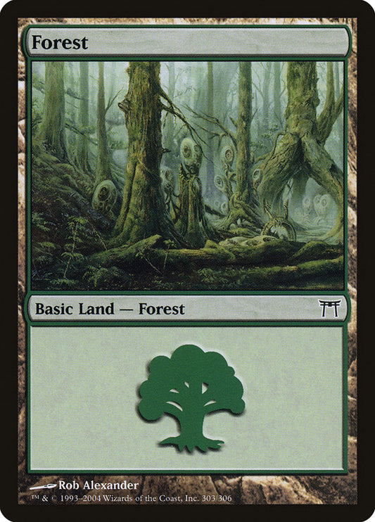 Forest (303) [Champions of Kamigawa] [Foil]