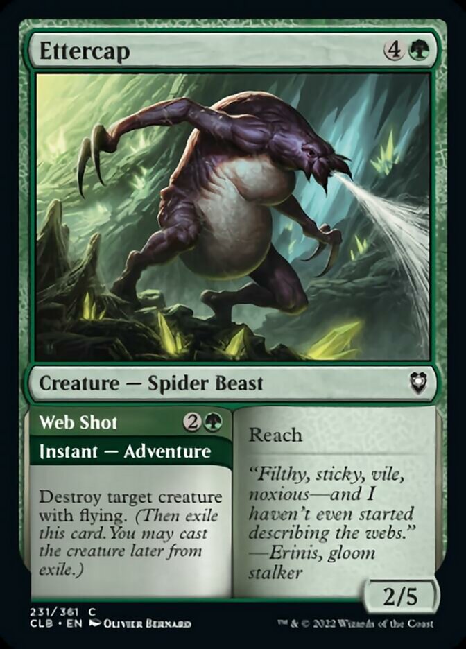 Ettercap // Web Shot [Commander Legends: Battle for Baldur's Gate] [Foil]