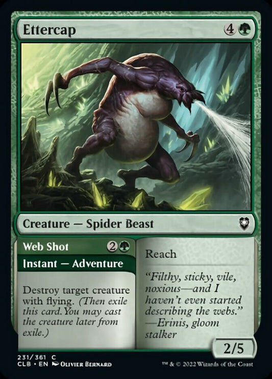 Ettercap // Web Shot [Commander Legends: Battle for Baldur's Gate] [Foil]