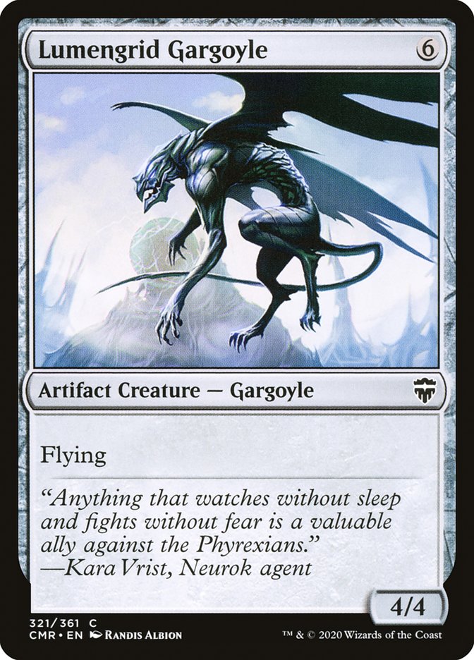 Lumengrid Gargoyle [Commander Legends] [Foil]