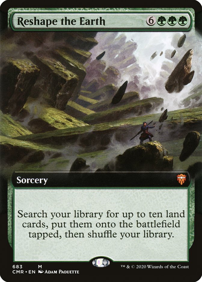 Reshape the Earth (Extended Art) [Commander Legends] [Foil]