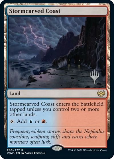 Stormcarved Coast (Promo Pack) [Innistrad: Crimson Vow Promos] [Foil]
