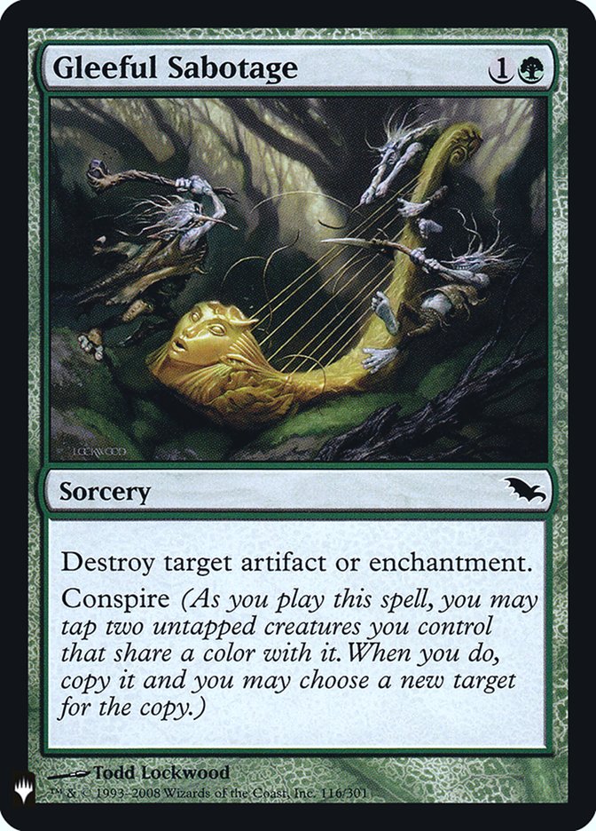 Gleeful Sabotage [Mystery Booster] [Foil]