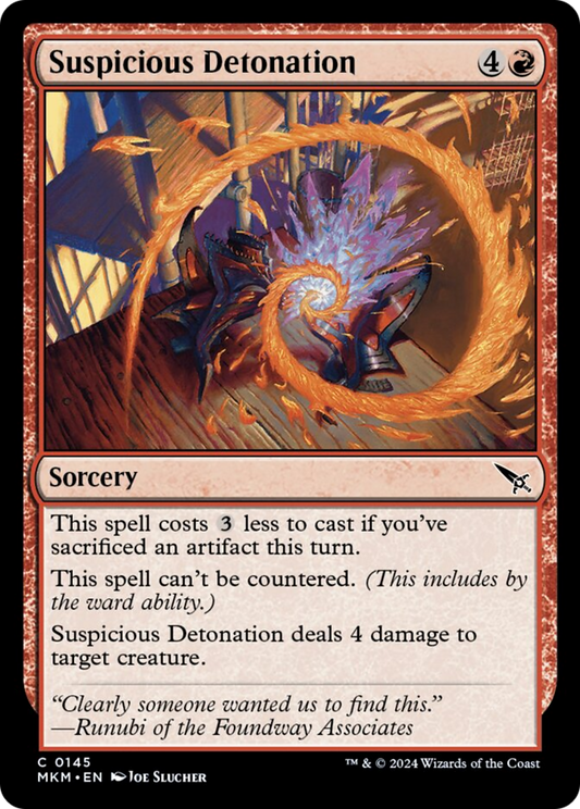 Suspicious Detonation [Murders at Karlov Manor] [Foil]